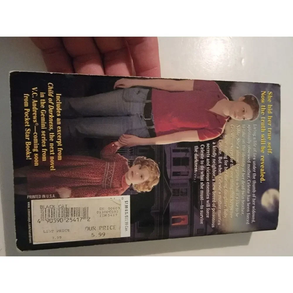V. C. Andrews Paperback‎ Book Vintage Black Cat